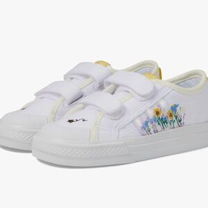 NEW Adidas Originals Nizza CF I Toddler Size 10K White Flowers/Bee/Stripe In Box